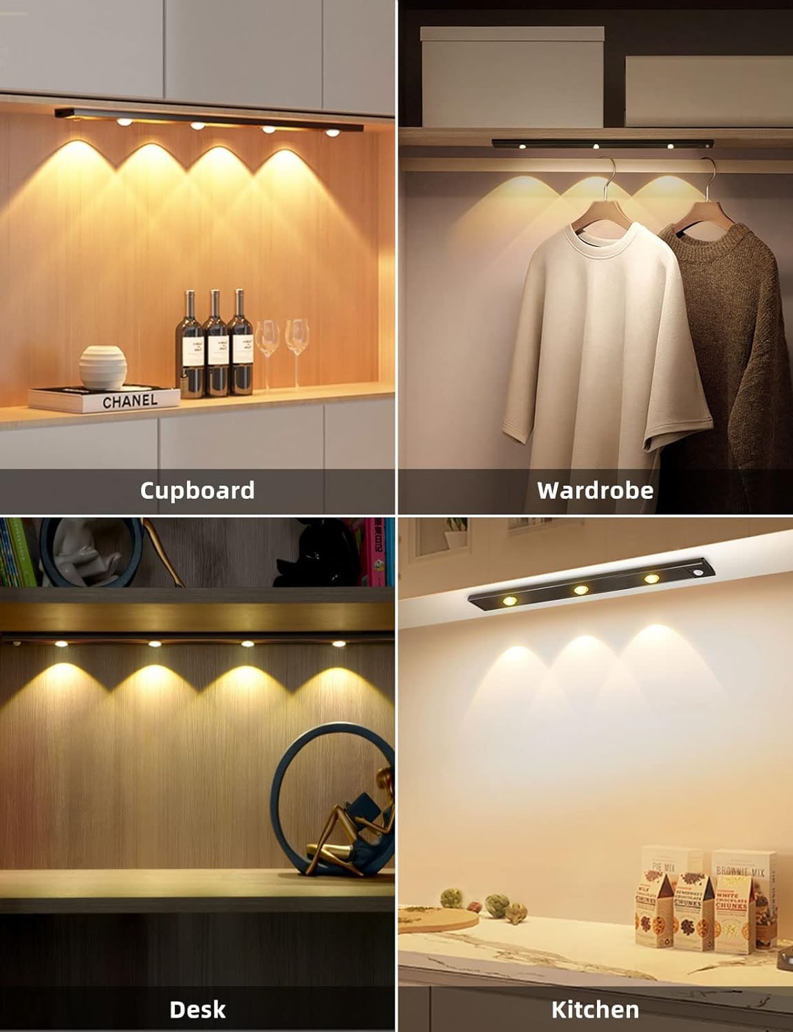 Multipurpose cabinet lights (Usb rechargeable, Motion sensor)