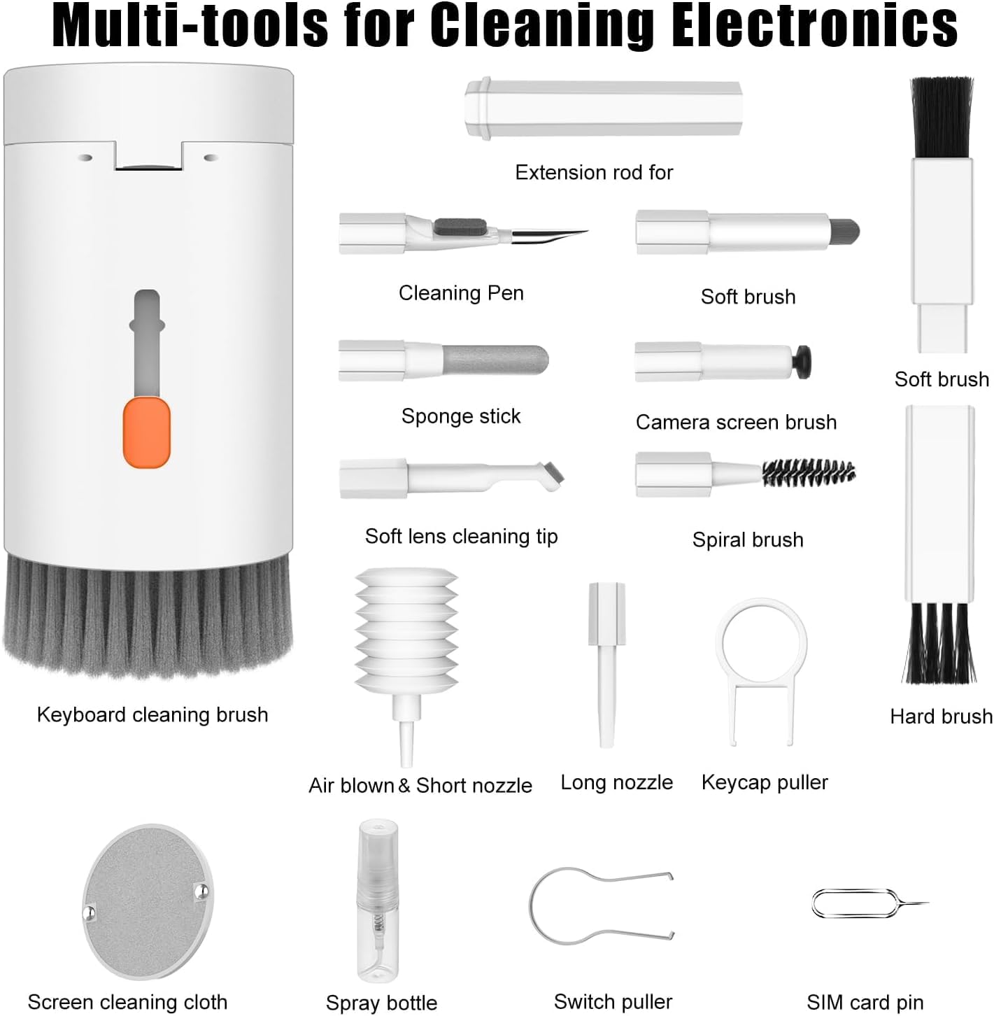 Multipurpose 20 in 1 cleaning kit