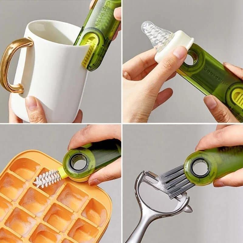 3 in 1 Multifunctional Bottle Cleaning Brush