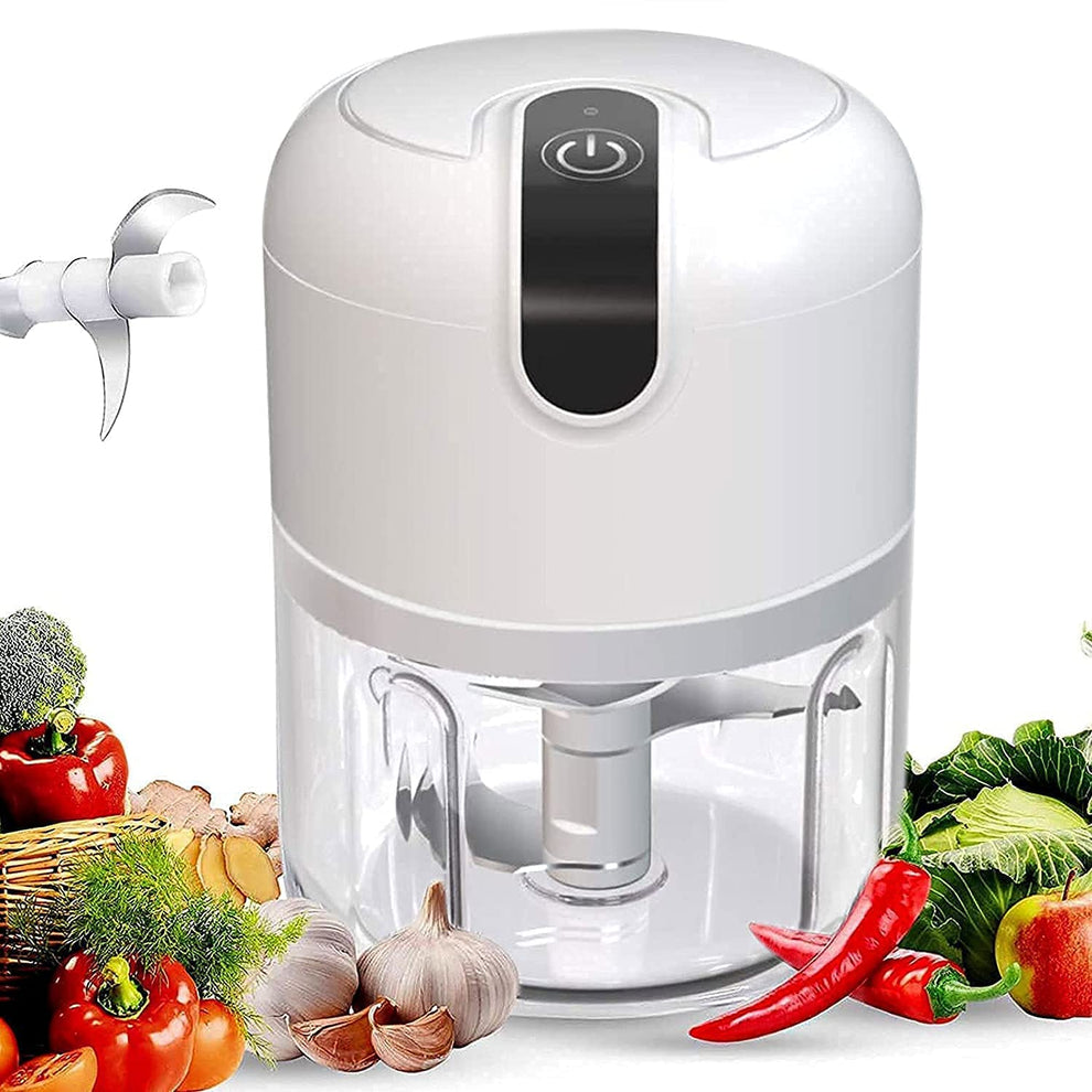 Usb Rechargeable Mini Electric Chopper(250 ml)-45 Watts – Gadgets khazana