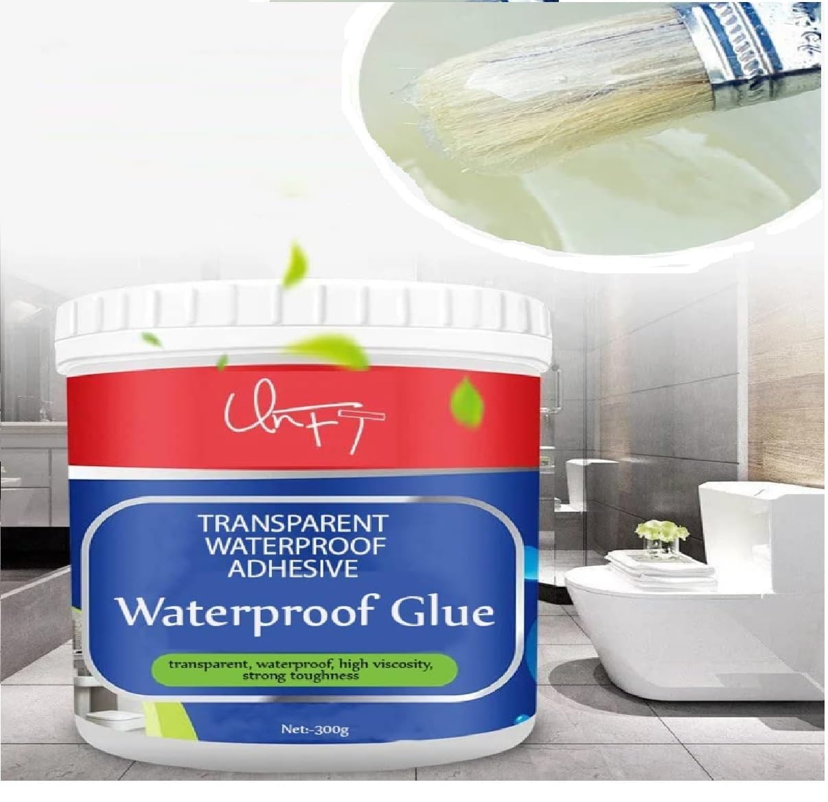 Waterproof Transparent Crack Seal Glue with brush