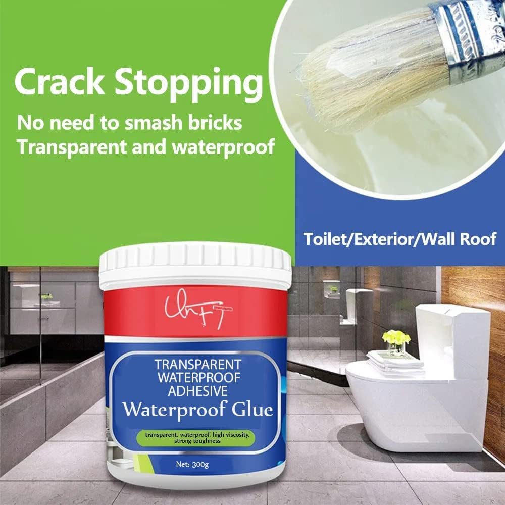 Waterproof Transparent Crack Seal Glue with brush