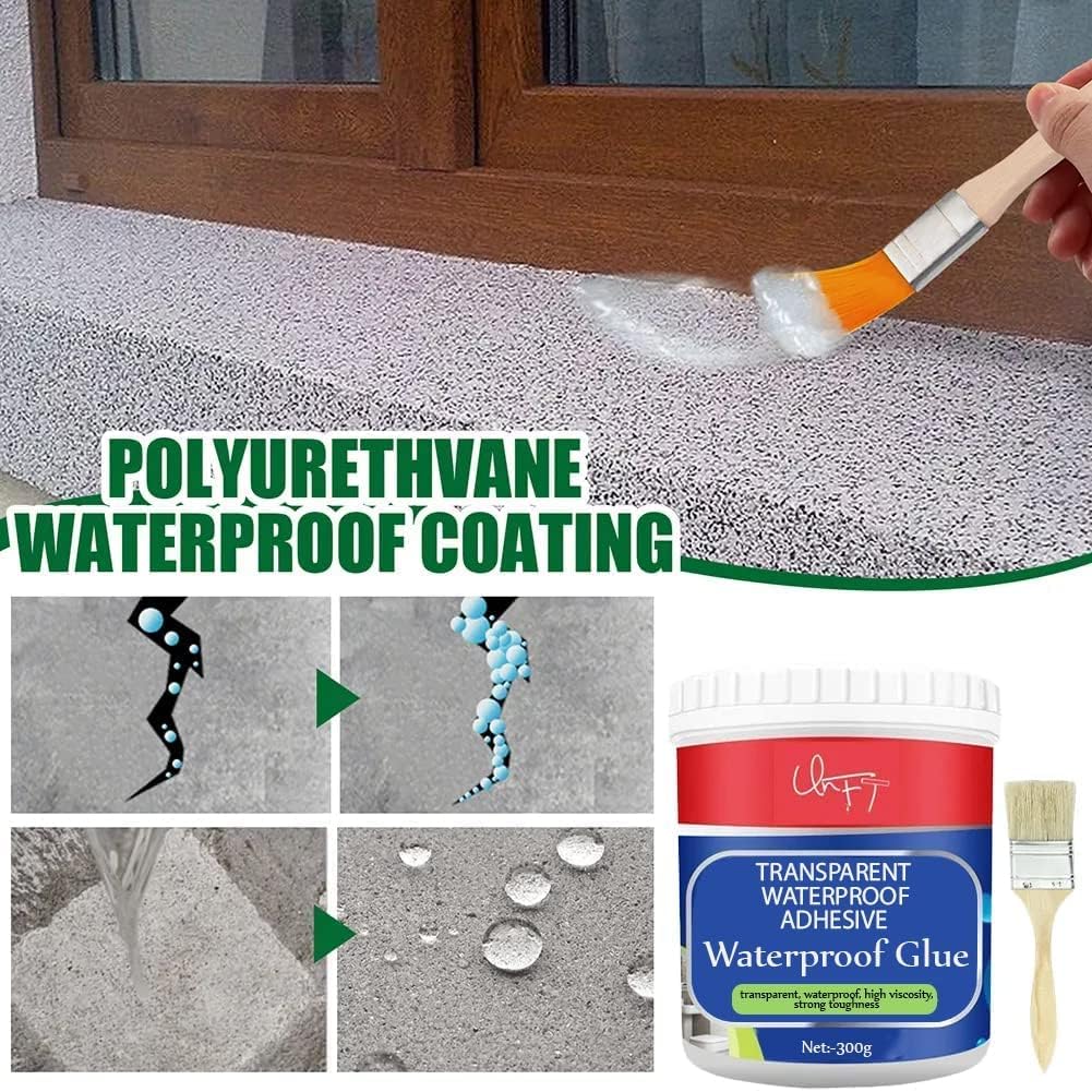 Waterproof Transparent Crack Seal Glue with brush