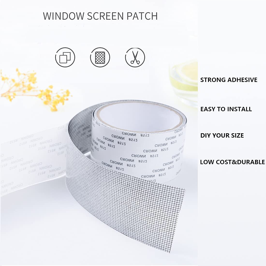 Window Mosquito net Covering Mesh Tape( 200Cm X 5CM)