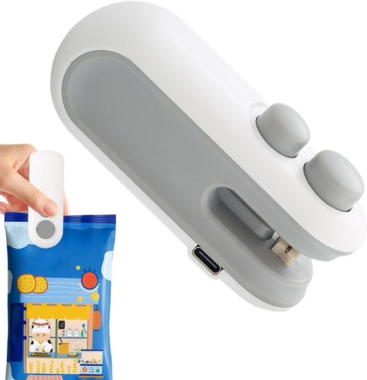 Portable Rechargeable 2 in 1 Vacuum Food Sealer for Plastic Bags, Snacks & Food Storage