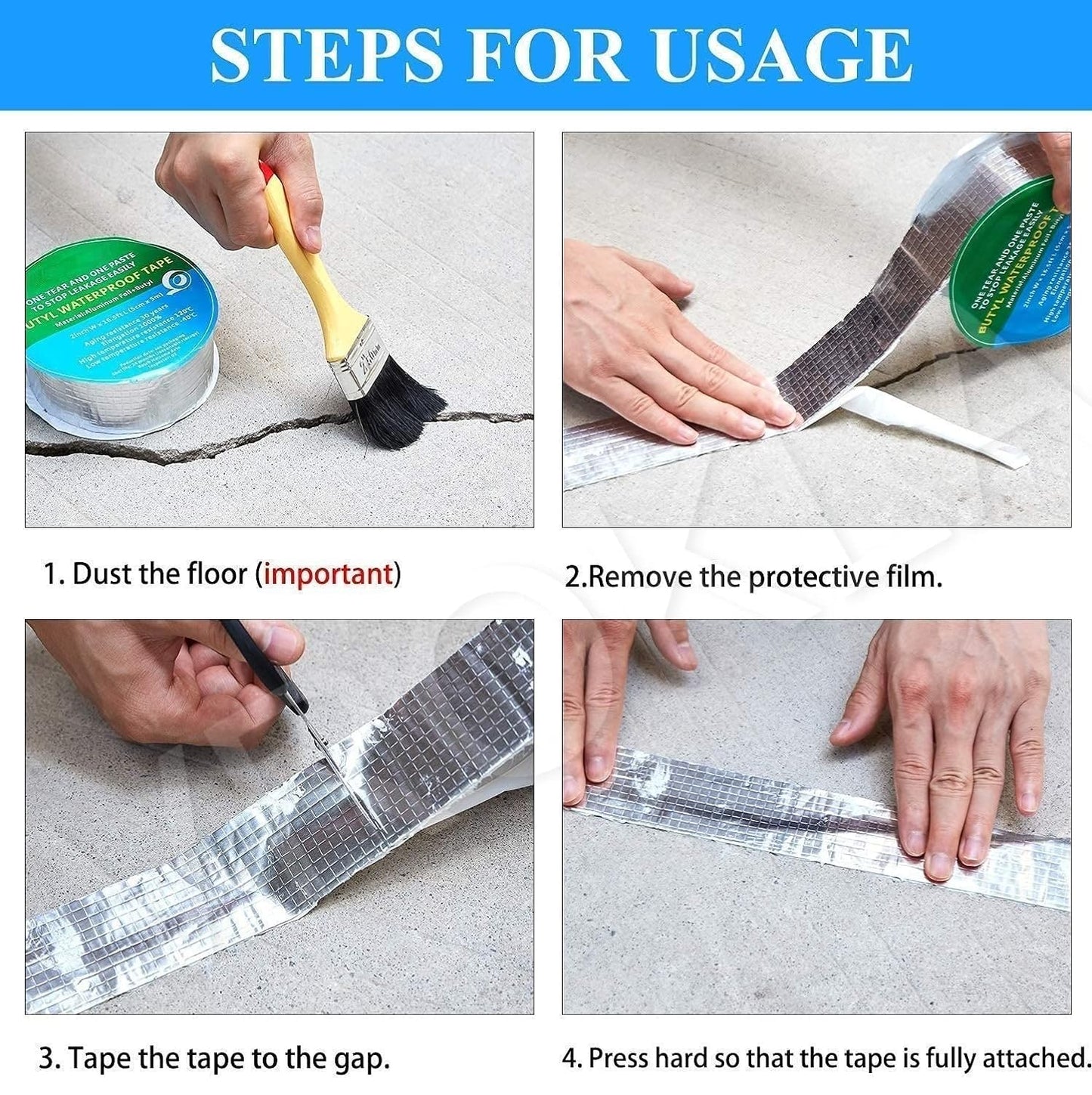 Waterproof Repair tape for leakages