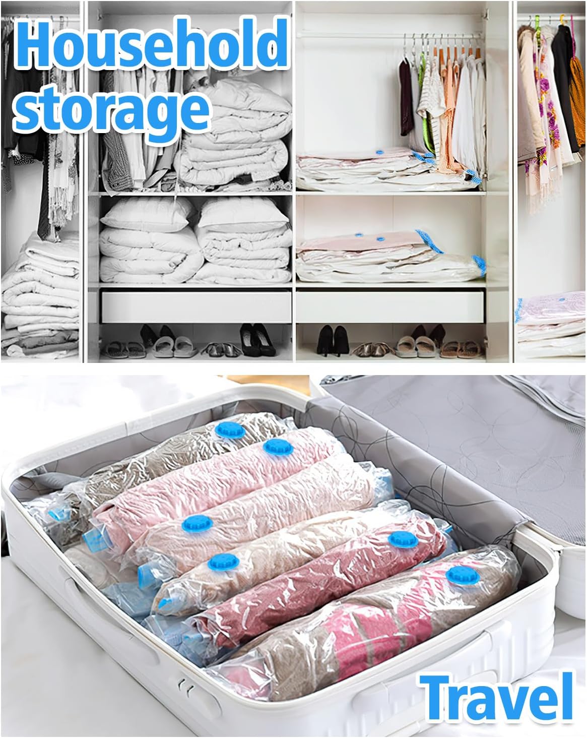 Vacuum Storage Bags with Electric pump